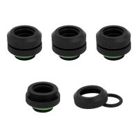 Corsair Hydro X Series XF Hardline 12mm OD Fitting - Flüssigkühlsystemarmatur - Schwarz (Packung mit 4)