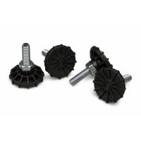 Equip Füsse Für Schränke, Regal-Standfüße, Schwarz, Silber, Türkei, 40 mm, 40 mm, 60 mm