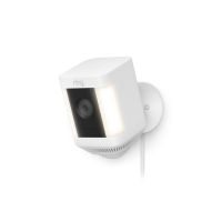Ring Spotlight Cam Plus Plug-In - Netzwerk-Überwachungskamera - Außenbereich - witterungsbeständig - Farbe (Tag&Nacht)
