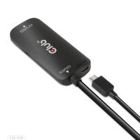 Club 3D HDMI + Micro USB auf DisplayPort 4K120Hz oder 8K30Hz St/B Aktiver Adapter