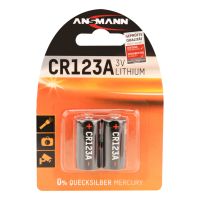 Ansmann 1510-0023, Einwegbatterie, CR123A, Lithium, 3 V, 2 Stück(e), 1500 mAh