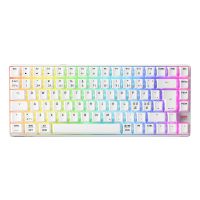 Cherry XTRFY K33 Compact Wireless, Kabellos, USB + RF Wireless + Bluetooth, Mem-chanical key switch, QWERTY, RGB-LED, Weiß