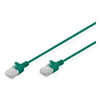 DIGITUS CAT 6 U-UTP Slim Patchkabel, 1,5 m, Grün, 10 Stück