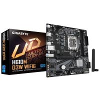 Gigabyte H610M D3W WIFI6 Mainboard - Unterstützt Intel Core Prozessoren der 14. Generation, 5+1+1 Phasen VRM, bis zu 5600MHz DDR4, 1xPCIe 3.0 M.2, Wi-Fi 6, 1GbE LAN, USB 3.2 Gen 1, Intel, LGA 1700, Intel® Celeron®, Intel Core i3 12th Gen, Intel Core i3 13