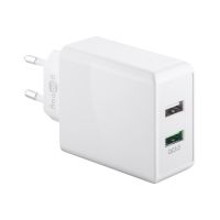 Wentronic goobay - Netzteil - 28 Watt - 2 A - QC 3.0 - 2 Ausgabeanschlussstellen (USB)