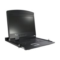 Inter-Tech KVM AS-9108 HLS - KVM-Konsole mit KVM-Switch - 8 Anschlüsse - QWERTZ - 48.3 cm (19")