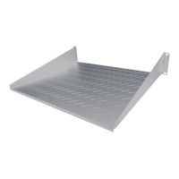 Intellinet 19" Cantilever Shelf, 2U, 2-Point Front Mount, 400mm Depth, Vented, Max 25kg, Grey, Three Year Warranty - Rack - Regal - Grau, RAL 7035 - 2U - 48.3 cm (19")