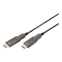 DIGITUS 4K - HDMI AOC Hybrid Glasfaserkabel mit 10m abnehmbaren Stecker