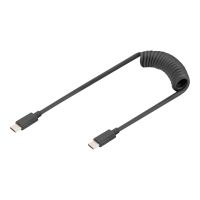 DIGITUS USB-C - USB-C Spiralkabel, 1m