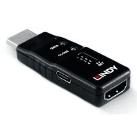 Lindy 32105, 7680 x 4320 Pixel, 7680 x 4320,3840 x 2160 Pixel, 48 Gbit/s, Schwarz, ABS, HDMI