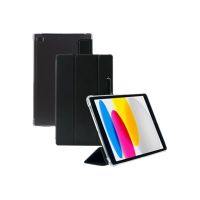 Mobilis EDGE - Flip-Hülle für Tablet - mit verstärkten Ecken, Folie - Schwarz, durchsichtig - für Apple 10.9-inch iPad (10. Generation)
