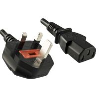 DINIC CB-N-UK-ISH, 1,8 m, Netzstecker Typ G, C13-Koppler, H05VV-F, 10 A
