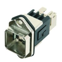 Telegärtner Karl Gärtner Telegärtner J80020A0010, RJ-45, Schwarz, Messing, Weiblich, Gerade, Metall, Cat6