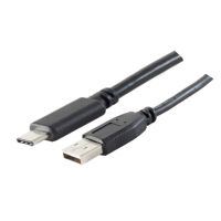 ShiverPeaks 77143-1.0, 1 m, USB C, USB A, USB 2.0, 0,48 Gbit/s, Schwarz