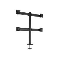 Chief Kontour 4x4 Grommet Mounted Desk Mount - For Displays up to 27" - Black - Befestigungskit - für 4 LCD-Anzeigen - Schwarz - Bildschirmgröße: 61 cm (24")