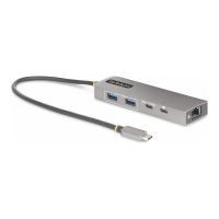 StarTech.com 3-Port USB-C Hub with 2.5 Gigabit Ethernet and 100W Power Delivery Passthrough Laptop Charging, USB-C to 2x USB-A/1x USB-C, USB 3.2 10Gbps Type-C Adapter Hub - Windows/macOS/Linux/Chromebook (10G2A1C25EPD-USB-HUB)