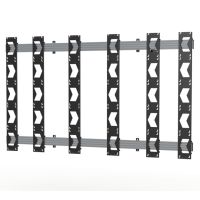 B-TECH BT93UNIUPS-W-5X5, Fixed, Schwarz, Silber, Zimmerdecke, 3000 mm, 1715 mm