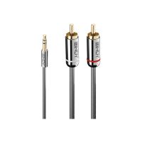 Lindy Cromo Line - Audio-Adapter - RCA x 2 männlich zu mini-phone stereo 3.5 mm männlich