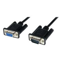StarTech.com 1m Seriell DB9 RS-232 Nullmodemkabel - Schwarz - Stecker/Buchse - 9 Pin Null Modem Kabel - Nullmodemkabel - DB-9 (W)