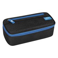 WEDO 242 43010, Weiches Federmäppchen, Polyester, Schwarz, Blau, Einfarbig, Reißverschluss, Kind