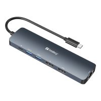 SANDBERG Dockingstation - USB-C - HDMI, DP
