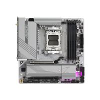 Gigabyte B650M AORUS ELITE AX ICE - Motherboard - micro ATX - Socket AM5 - AMD B650 Chipsatz - USB-C 3.2 Gen2, USB 3.2 Gen 2, USB 3.2 Gen 1, USB-C 3.2 Gen 2x2 - 2.5 Gigabit LAN, Wi-Fi 6E, Bluetooth - Onboard-Grafik (CPU erforderlich)