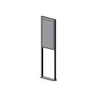 Peerless AV SmartMount Floor mount DS-OM55ND-FLOOR - Aufstellung - für LCD-Display - mattschwarz - Bildschirmgröße: 139.7 cm (55")