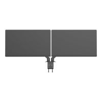 Vision VFM-DAD/4 - Befestigungskit - einstellbarer Arm - für 2 LCD-Displays oder LCD-Display und Notebook / Tablet - Aluminium, Stahl - mattschwarz - Bildschirmgröße: 43.2-68.6 cm (17"-27")