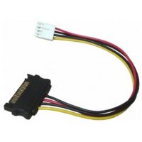 Exsys EX-K41910, 0,4 m, Floppy (4-pin), SATA 15-Pin, Männlich, Männlich, Gerade