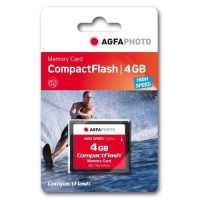 AgfaPhoto Compact Flash, 4GB, 4 GB, Kompaktflash, Schwarz