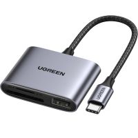 Ugreen 80798, MicroSD (TransFlash), MicroSDHC, MicroSDXC, SD, SDHC, SDXC, Grau, 5000 Mbit/s, USB 3.2 Gen 1 (3.1 Gen 1) Type-C, 1 Stück(e)
