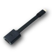 Dell DBQBJBC054, 0,132 m, USB C, USB A, USB 3.2 Gen 1 (3.1 Gen 1), Männlich/Weiblich, Schwarz