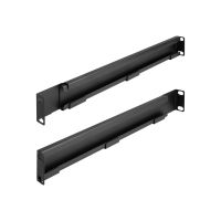 Delock Rack Bracket - einstellbare Länge 368 - 600 mm - Seite - Schwarz - 1U - 48.3 cm (19")