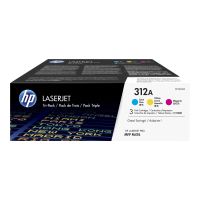 HP 312A - 3er-Pack - Gelb, Cyan, Magenta - original - LaserJet - Tonerpatrone (CF440AM)