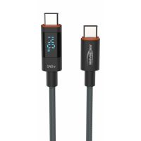 Ansmann 1700-0176, 1,2 m, USB C, USB C, USB 2.0, 0,48 Gbit/s, Anthrazit