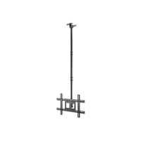 Manhattan Befestigungskit (Deckenplatte) - für Flachbildschirm - heavy-duty steel with powder coating - Schwarz - Bildschirmgröße: 94-203 cm (37"-80")