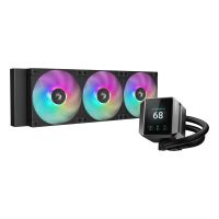 Deepcool MYSTIQUE 360 ARGB, All-in-One-Flüssigkeitskühler, 12 cm, 600 RPM, 2400 RPM, Schwarz