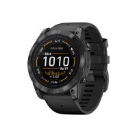 Garmin epix Pro - Standard Edition - 51 mm - faserverstärktes Polymer in Slate Gray - intelligente Uhr mit Band - Silikon - schwarz - Handgelenkgröße: 127-210 mm - Anzeige 3.556 cm (1.4")