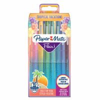 Paper Mate Flair, Medium, 16 Farben, Mehrfarben, Rundspitze, 1 mm, Mehrfarben
