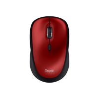 Trust Yvi+ - Maus - leise - Für Rechtshänder - optisch - 4 Tasten - kabellos - 2.4 GHz - kabelloser Empfänger (USB)