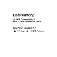 HP 953XL - 42.5 ml - Hohe Ergiebigkeit - Schwarz