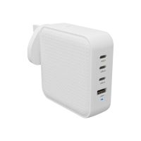 Targus HyperJuice - Netzteil - GaN - 100 Wh - QC 3.0, Power Delivery 3.0 + PPS - 4 Ausgabeanschlussstellen (USB, 3 x USB-C)