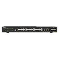 QNAP QSW-M2130-4C2S24T, Managed, L2, 2.5G Ethernet (100/1000/2500), Rack-Einbau, 1U