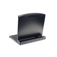 DIGITUS 19" LCD KVM Konsole, 1-Port VGA, schweizer Tastatur