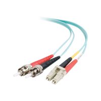 C2G LC-ST 10Gb 50/125 OM3 Duplex Multimode PVC Fiber Optic Cable (LSZH)