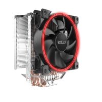 Pccooler GI-X5 CPU-Kühler in Rot, Kühlset, 12 cm, 1800 RPM, 26,5 dB, 65 cfm, Rot