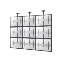 Neomounts NMPRO-C33 - Klammer - fest - für 3x3-Videowand - Schwarz - Bildschirmgröße: 81.3-139.7 cm (32"-55")