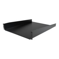 StarTech.com 2 HE 19 Fest montierbarer Fachboden für Server Rack/ Schrank bis 22 Kg - Fachboden für Serverschrank 2HE 19 Zoll 55 cm Tief - Rack - Regal - Schwarz - 2U - 55.9 cm (22")