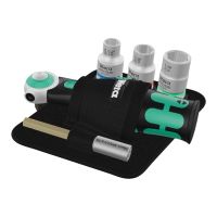 Wera Zyklop 8009 Pocket Imperial Set 2 - Ratschengriff mit Steckschlüssel- und Bit-Set