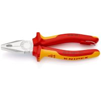 KNIPEX 03 06 180 T, Diagonal pliers, Chrom, Metall, Kunststoff, Rot, Gelb, 55 mm, 180 mm
